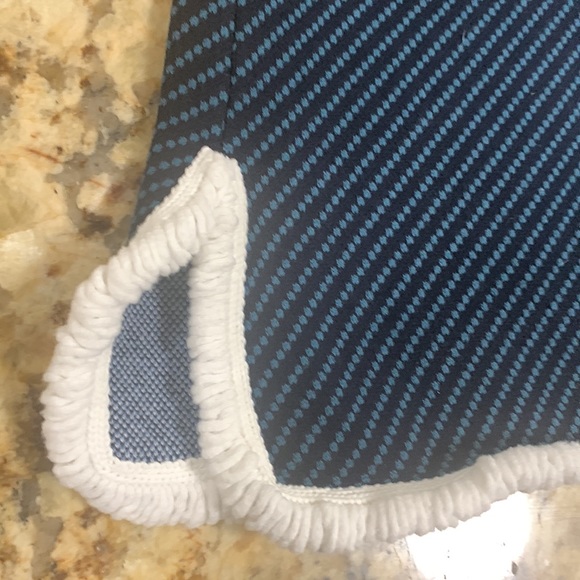 Ann Taylor Striped Sleeveless Sweater with fringe - Picture 7 of 8